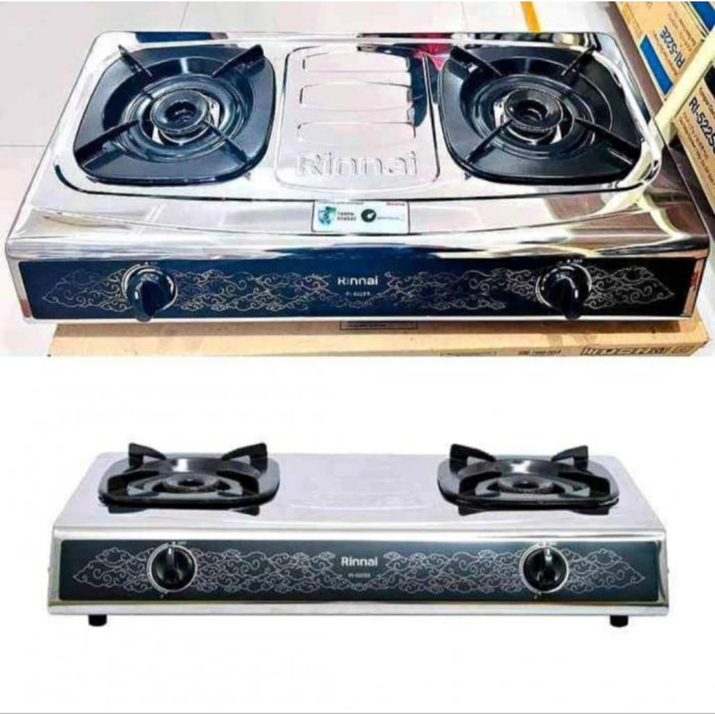 Kompor Rinnai 2Tungku 522SS Stainless