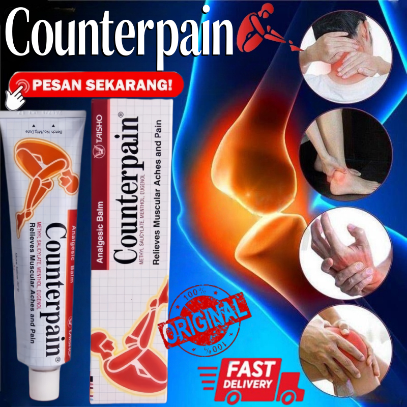 *COD ORI*Counterpain Cream 120gr Counterpain Cream untuk Meredakan Nyeri Otot-EXP:2028