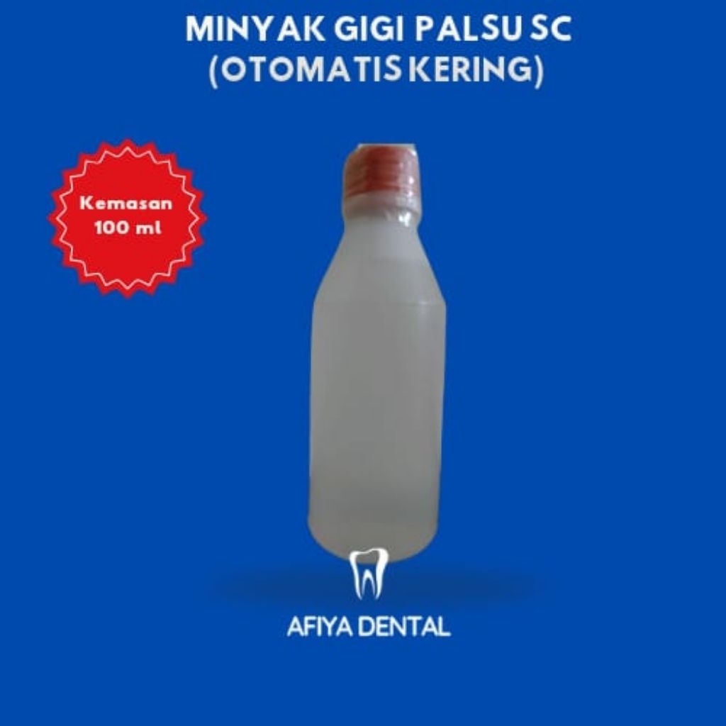 Liquid SC 100 ml (minyak gigi palsu otomatis) / kering sendiri.Bahan Dental /gigi palsu