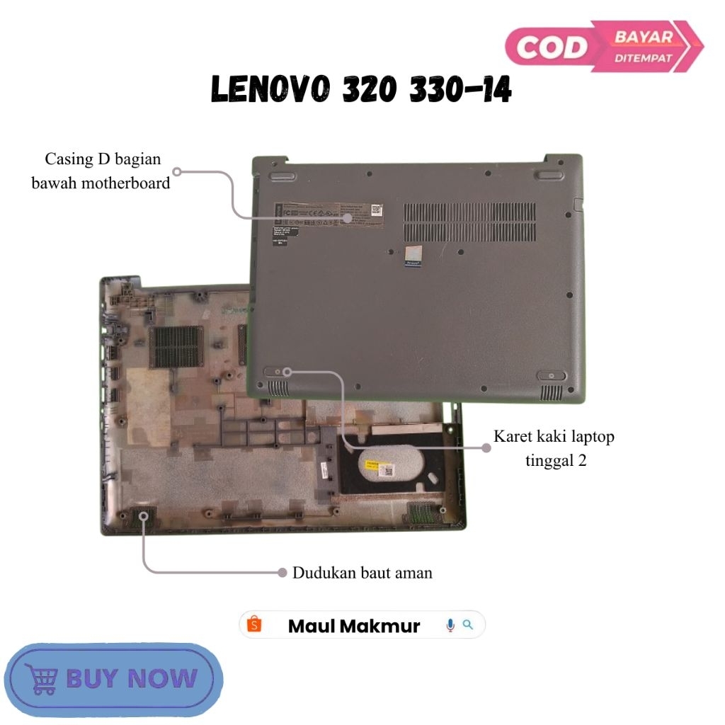 SECOND Casing Bawah Laptop | Lenovo Ideapad 320-14AST 330-14IGM 330-14AST 320-14ISK 320-14 330-14IKB