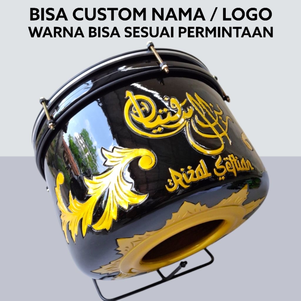 Bass Jidur Rebana Hadroh Hadrah Ukir