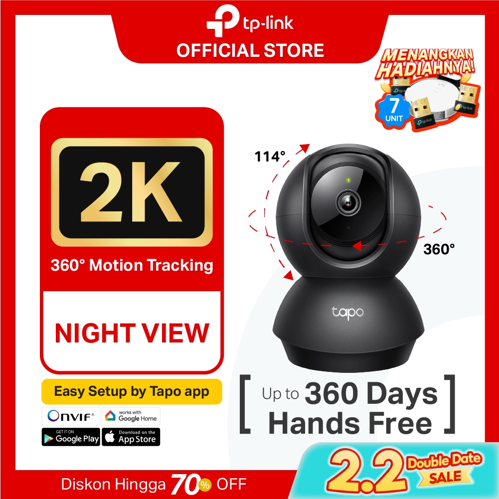 TP-Link | Tapo C211 2K WiFi Camera Smart IP CCTV 360° Security 3MP Night Vision Mini 2-Way Call New