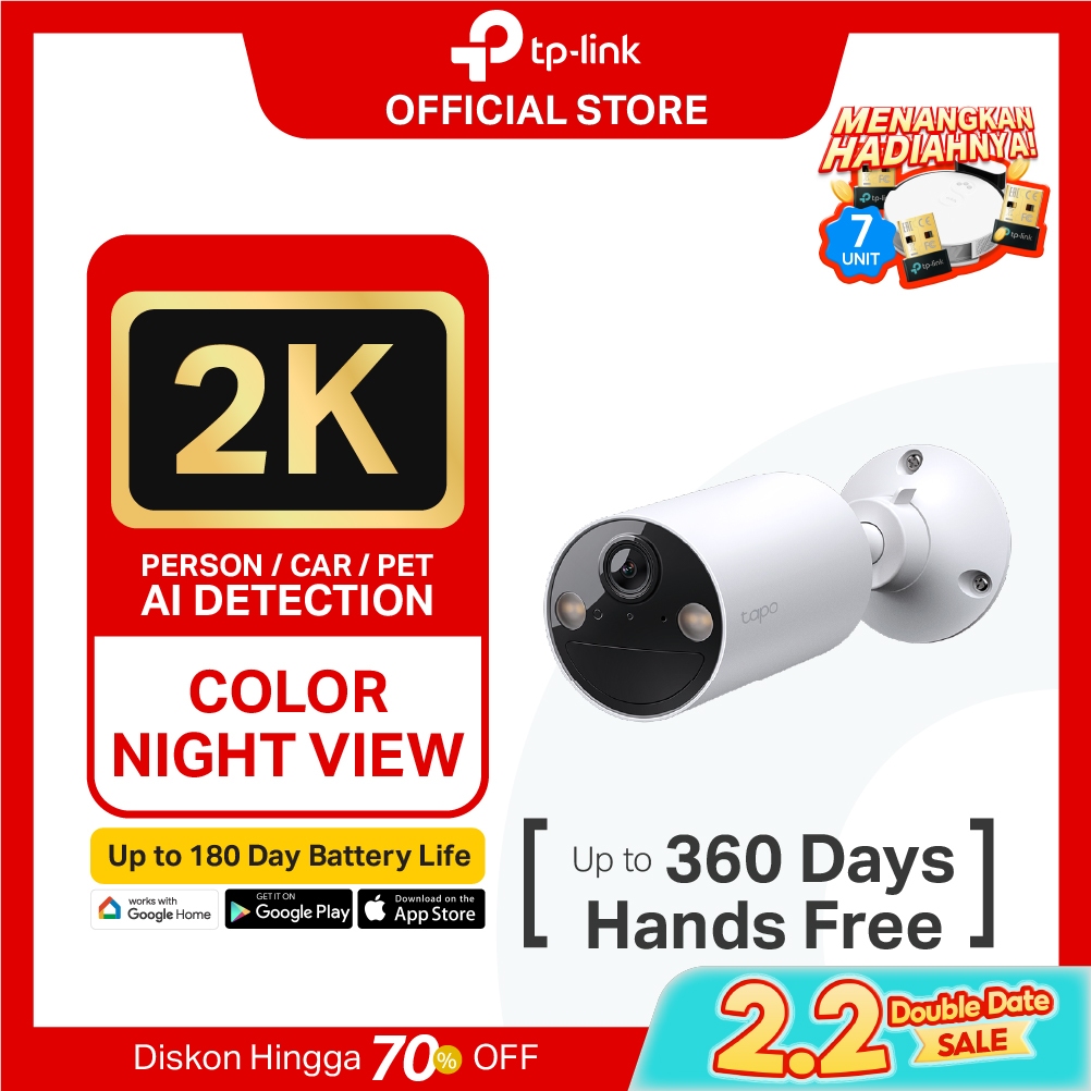 TP-Link Tapo C410 Kit | 2K Kamera CCTV Outdoor | Battery | IP WiFi Camera | SD | Wireless | IP65