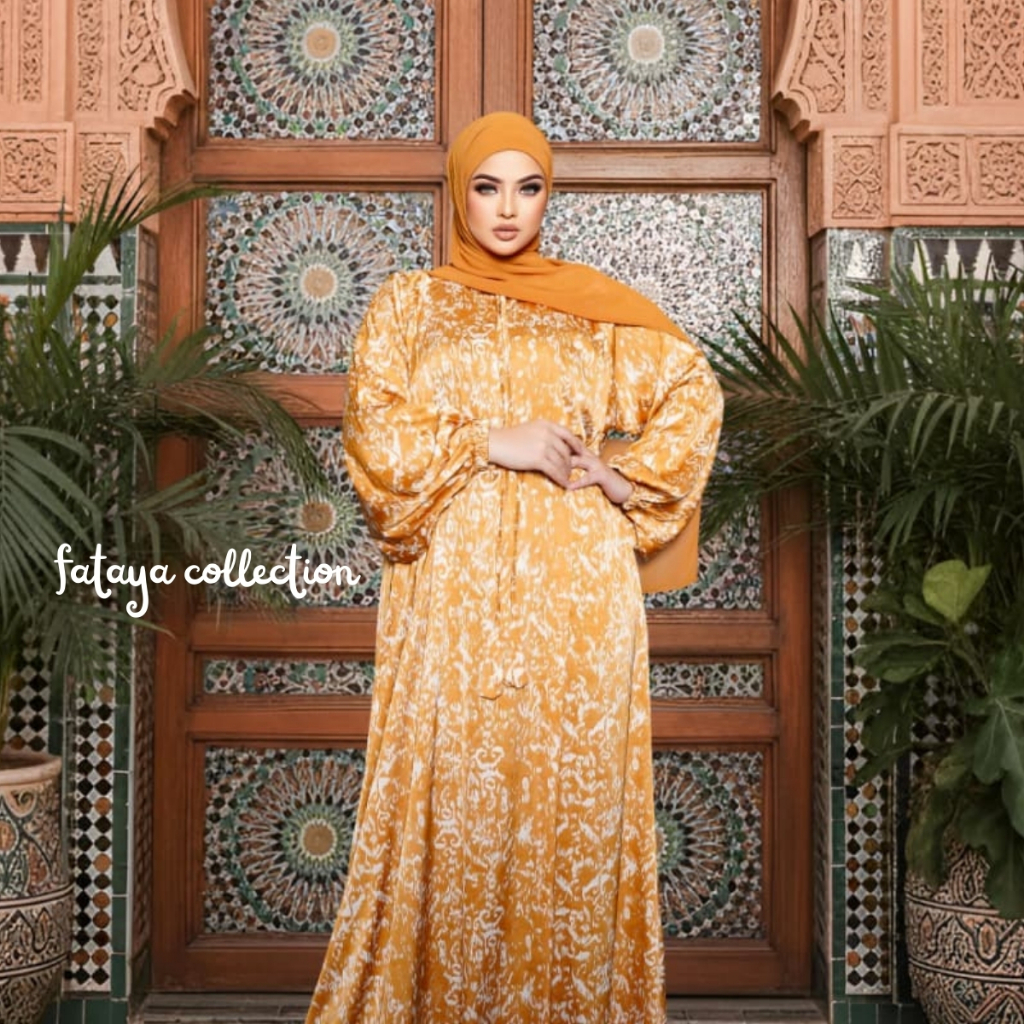 Fataya Collection GOLDEZ Abaya - Kain Silk Import