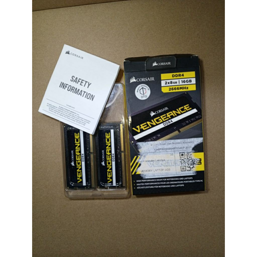 RAM LAPTOP 16GB KIT CORSAIR VENGEANCE