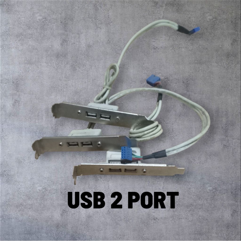 USB 2.0 2 Port panel belakang PCI bracket