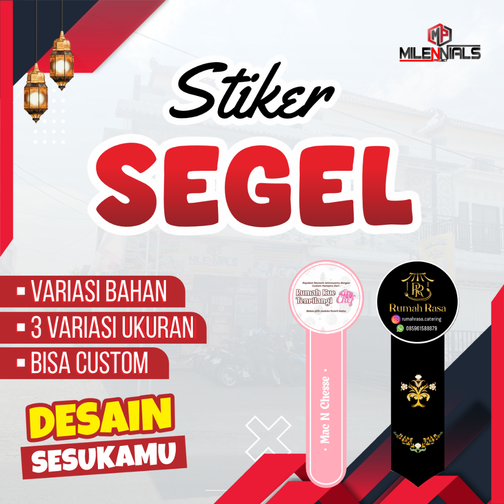 STIKER SEGEL BOX || STIKER SEGEL CUSTOM || STIKER SEGEL MAKANAN || STIKER SEGEL BOTOL