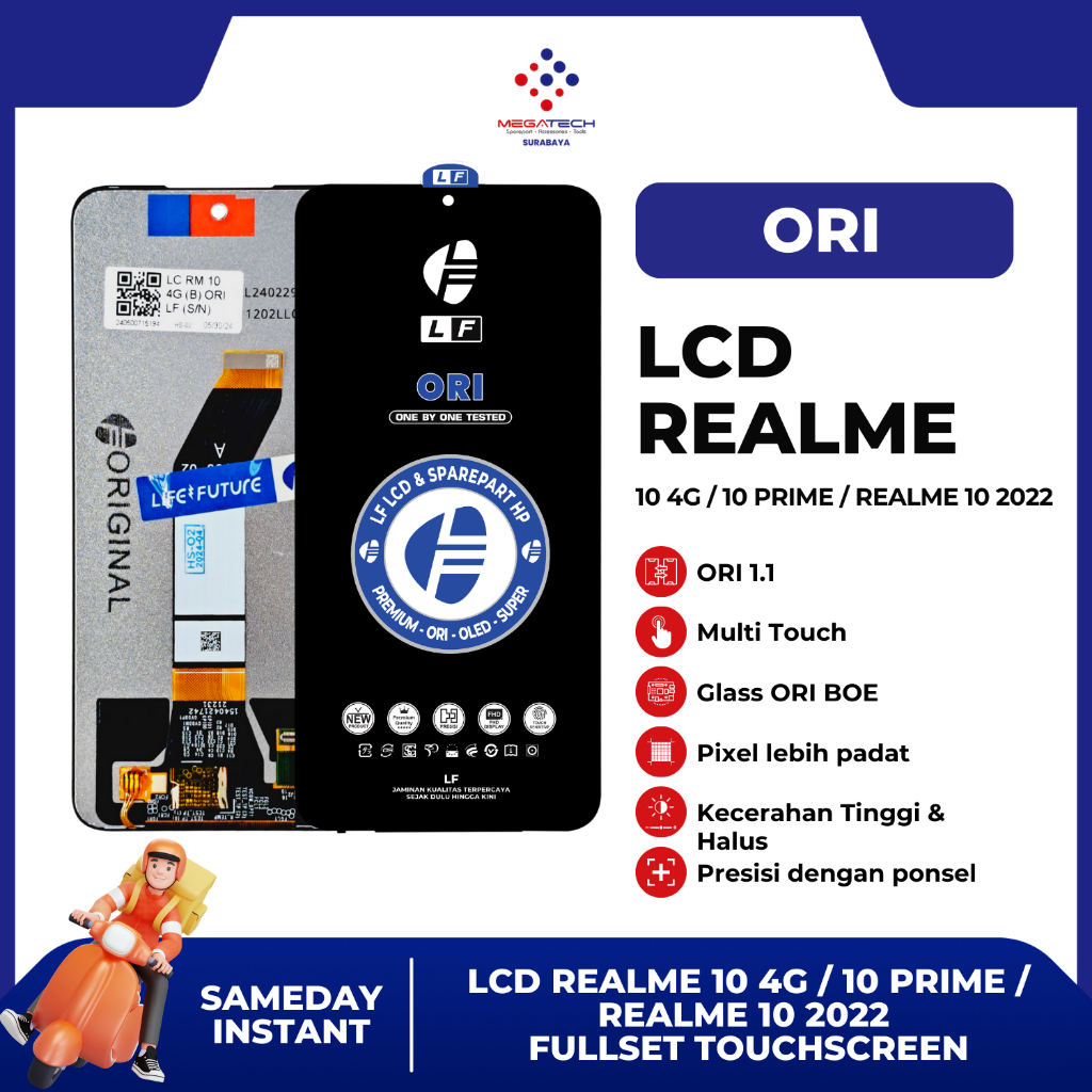 LCD REALME 10 4G / 10 PRIME / REALME 10 2022 Fullset Touchscreen