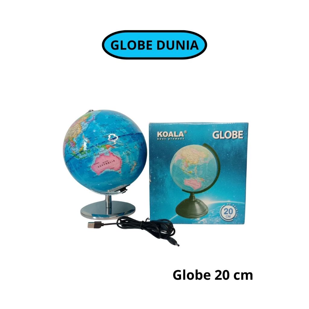 GLOBE DUNIA | GLOBE BOLA DUNIA 20CM | ATLAS BOLA DUNIA