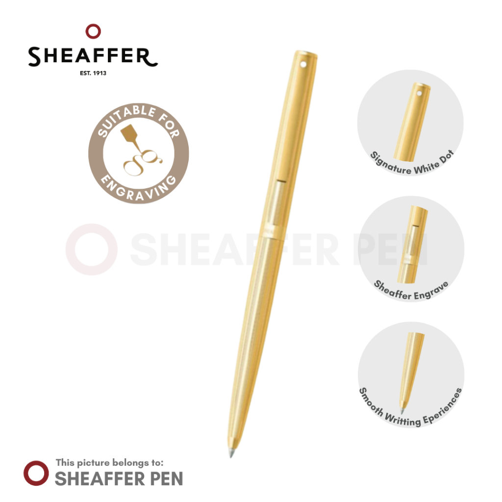 Sheaffer® Sagaris Fluted Gold Tone Ballpoint