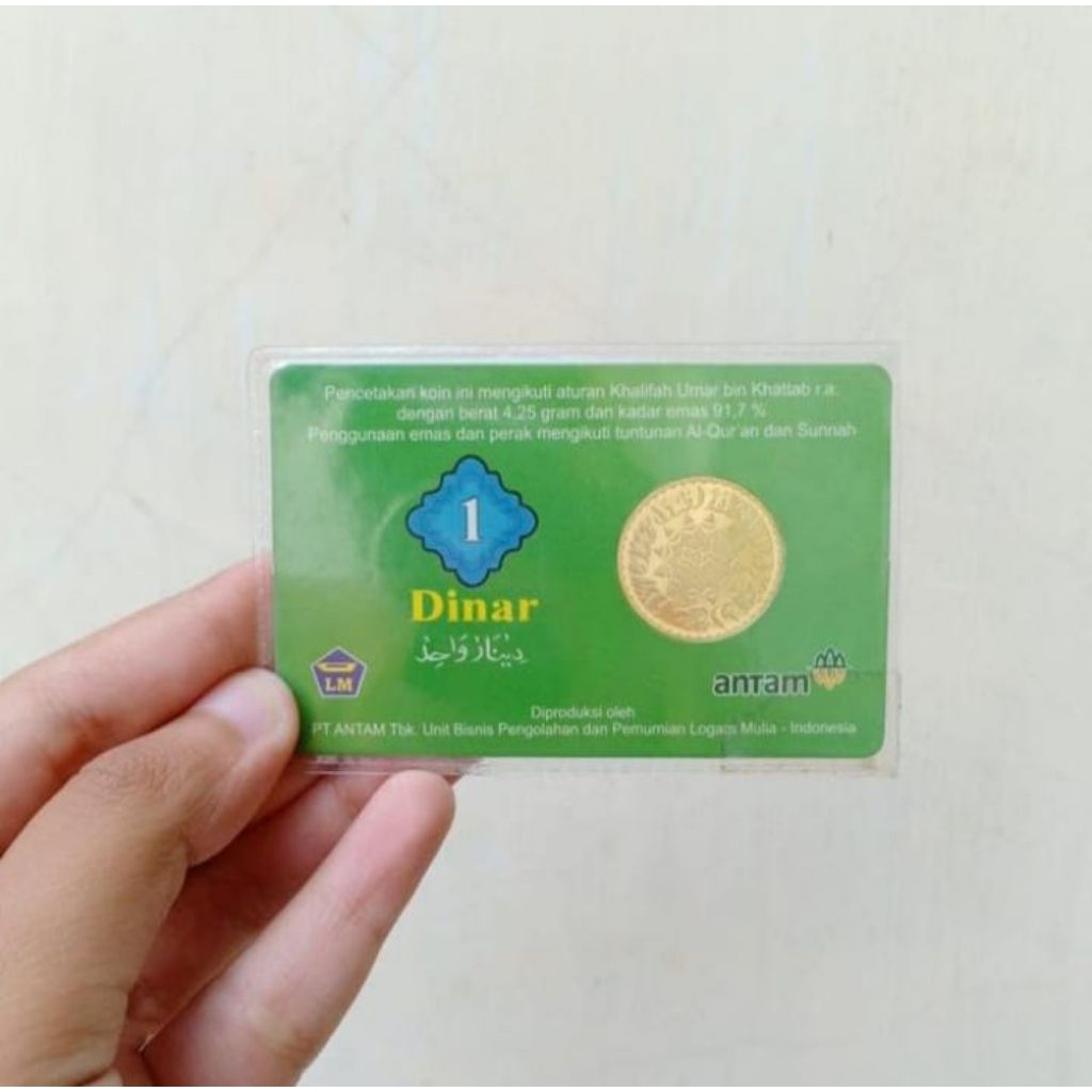 Koin Dinar Emas Antam Mahar Pernikahan Asli 100% Original Gold 22karat 4,25 gram Sertifikat Antam LM