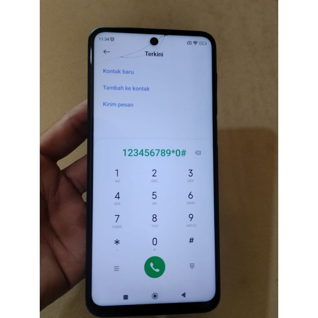 LCD REDMI NOTE 9 PRO MINUS RETAK ORIGINAL COPOTAN