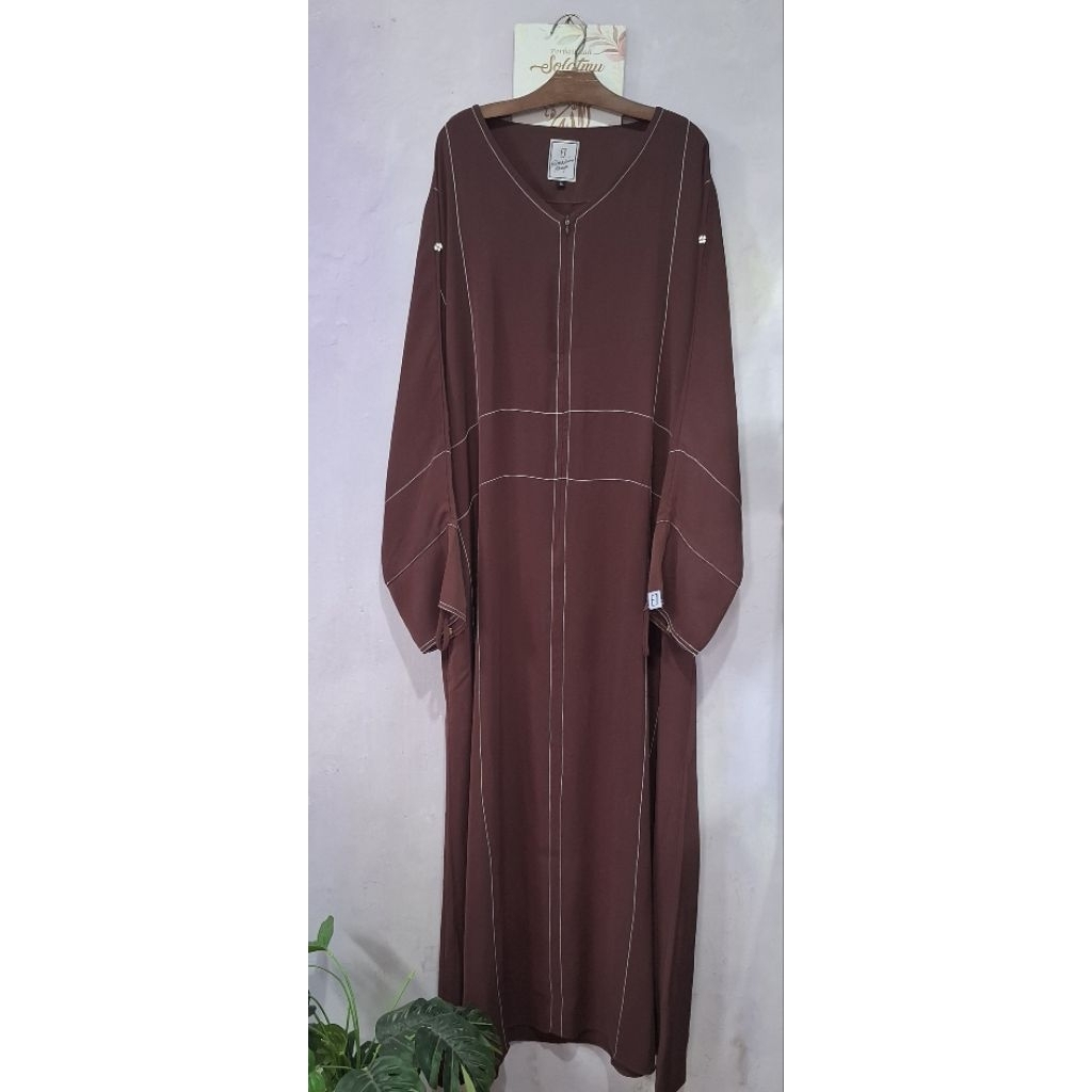 Preloved stitch abaya elmadina size XL