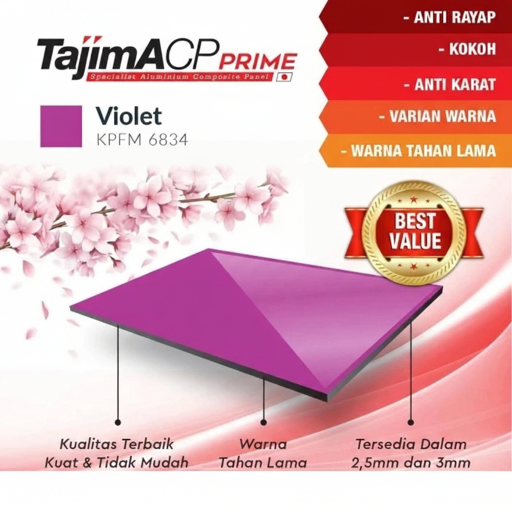 ACP Tajima 3mm Indoor - Violet