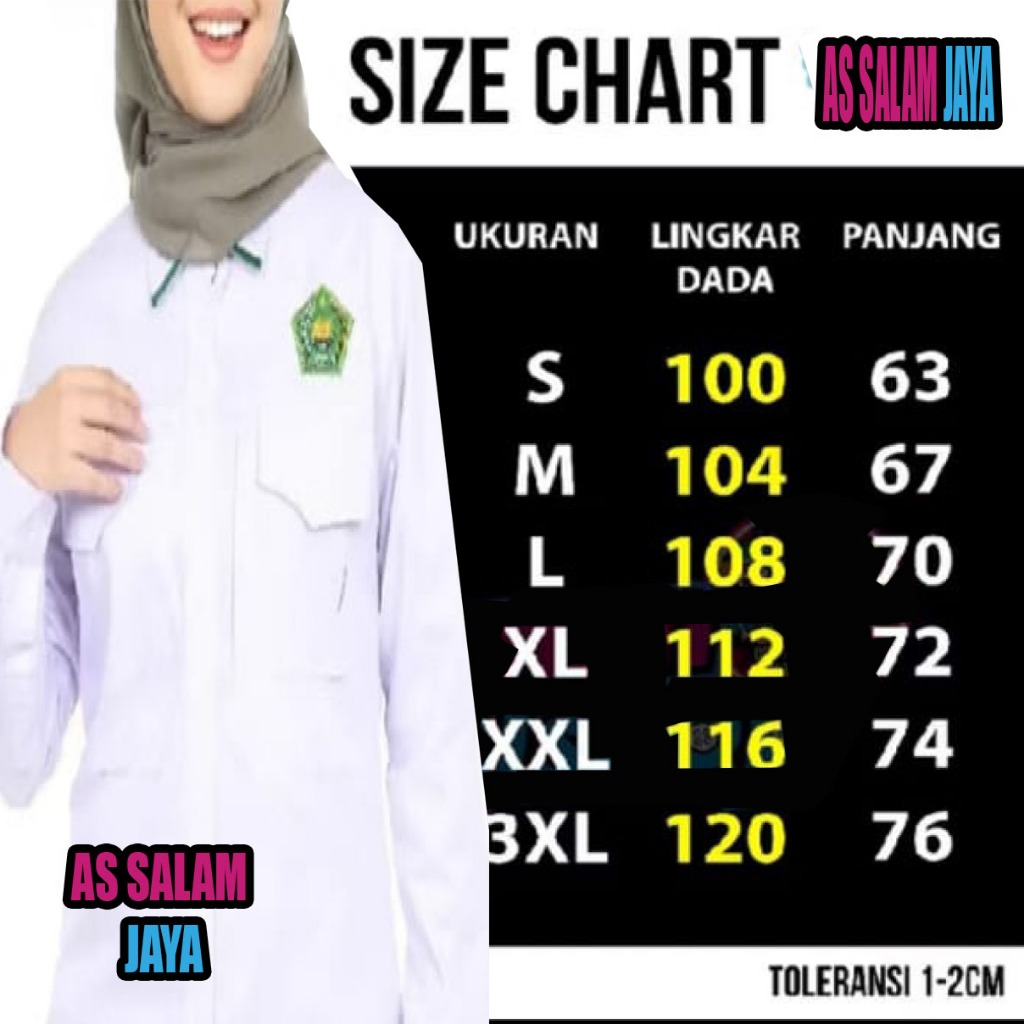 PDH KEMENAG MODEL PUTIH /KEMEJA PDH KEMENAG/SERAGAM KEMENAG WANITA PUTIH