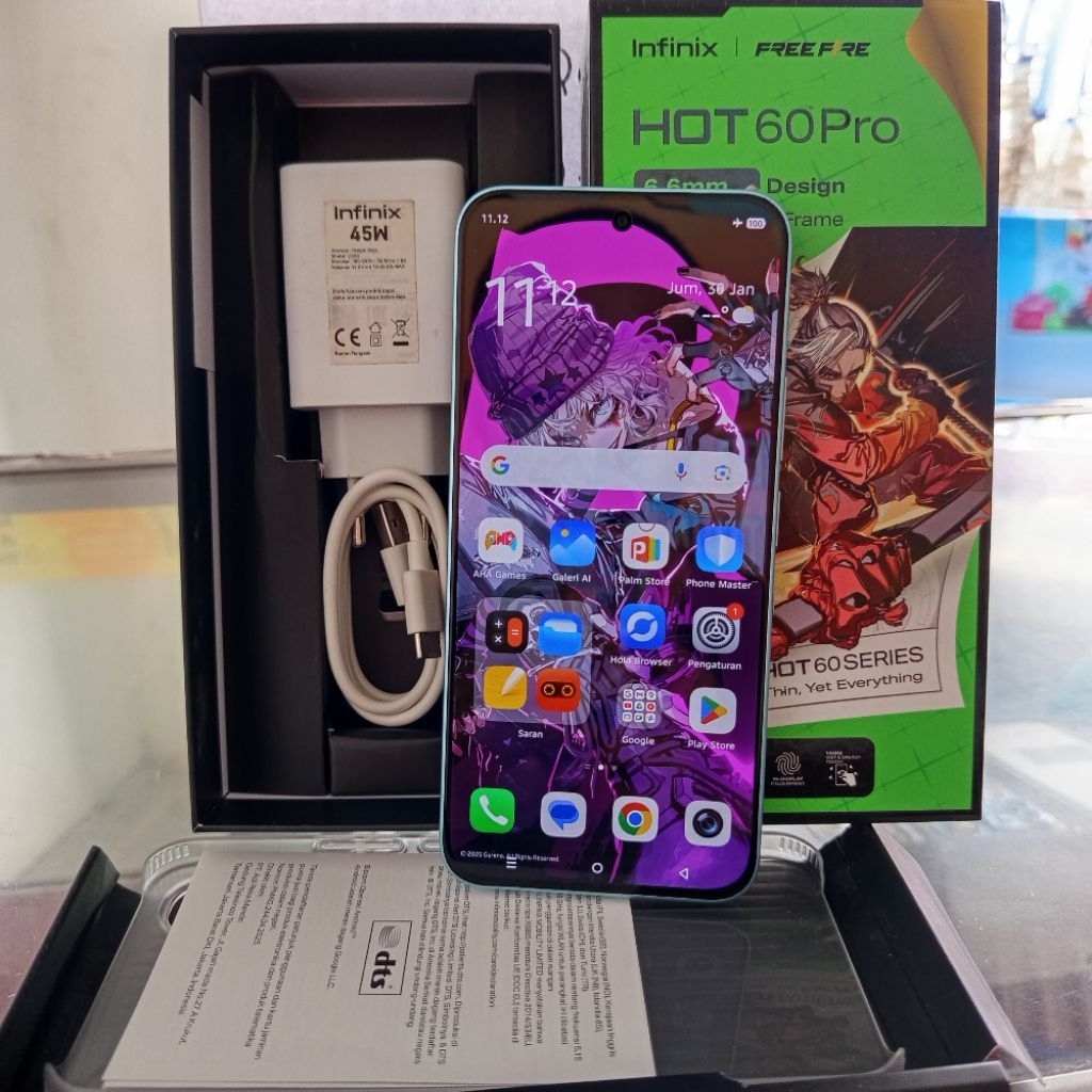 infinix hot 60pro second mulus ( 8/128 )
