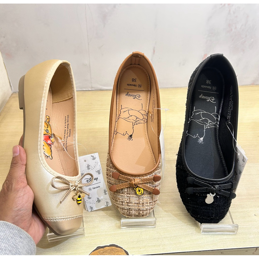 DISNEY NEVADA Sepatu flat ballerina wanita 36-40
