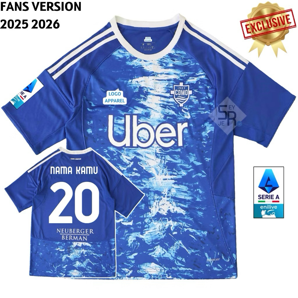 Jersey Como 1907 Home 2025 2026 - Jersey Como Grade Original