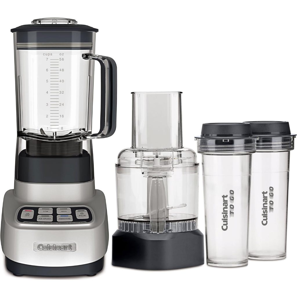 Cuisinart BFP-650 1 HP Blender/Food Processor, Silver, 3_cup