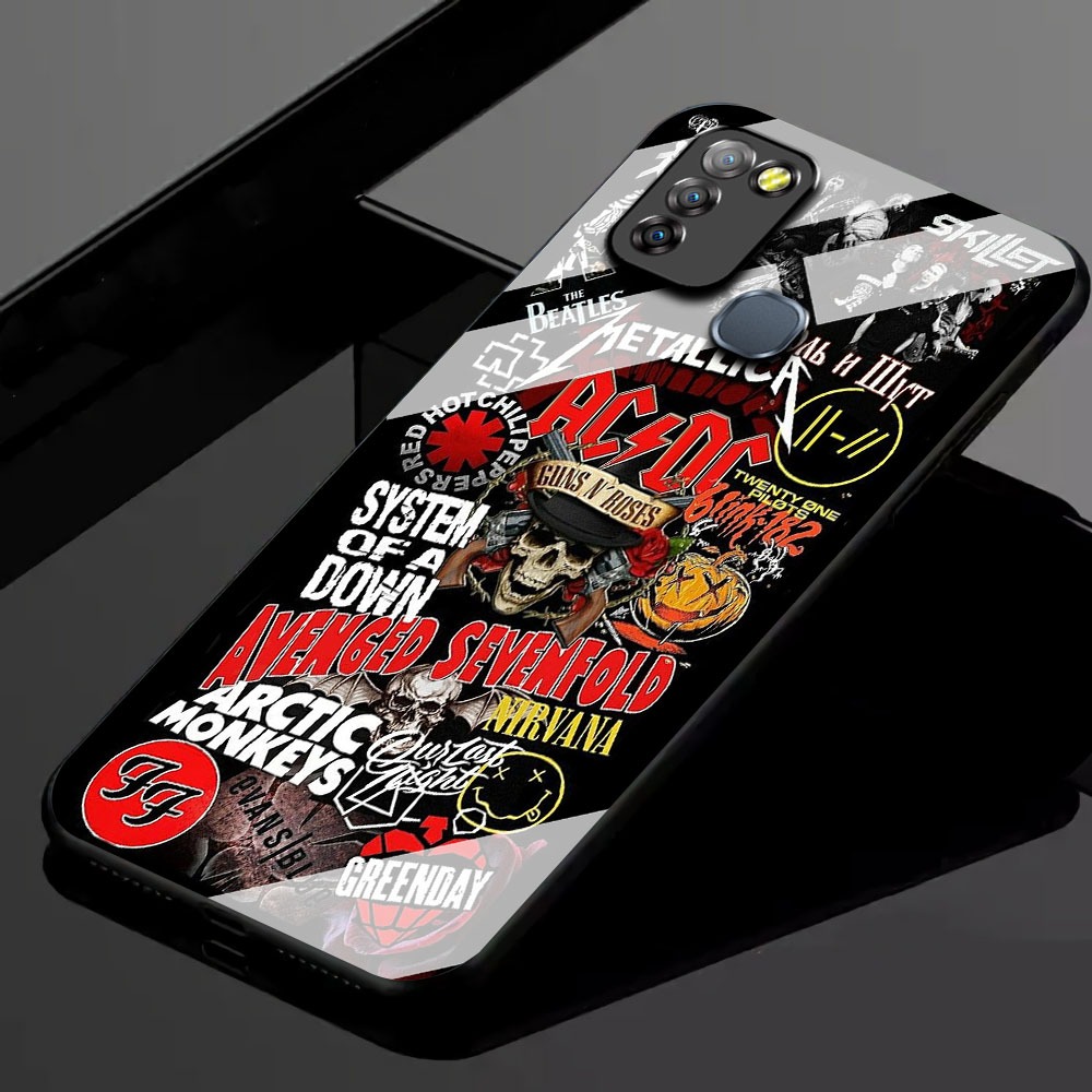 KK01 Softcase Glass Hp Terbaru For Infinix Smart 5/Smart 6 RAM 3 silikon Hp ada pelindung camera Cas