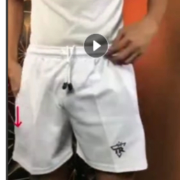 TR Sports - celana pendek olahraga Dri-fit Tebal Warna Putih Cepat Kering Ready Ukuran Jumbo