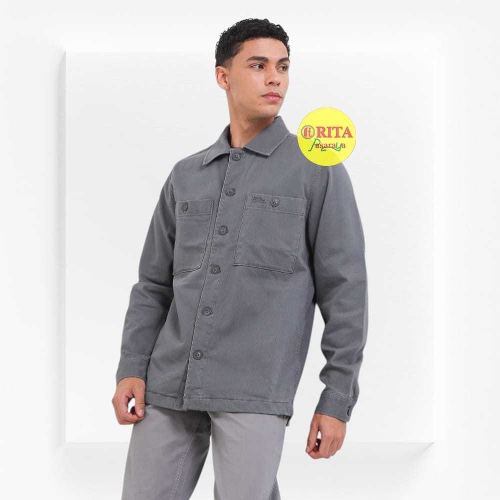 Cardinal Casual Kemeja Panjang Polos Jeans