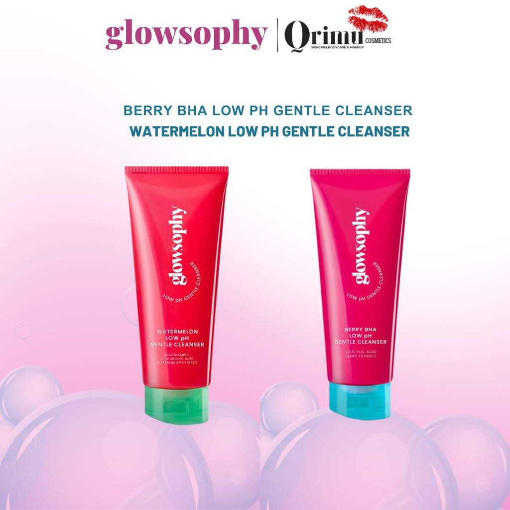 GLOWSOPHY | Watermelon Low pH Gentle Cleanser | Berry BHA Low pH Gentle Cleanser