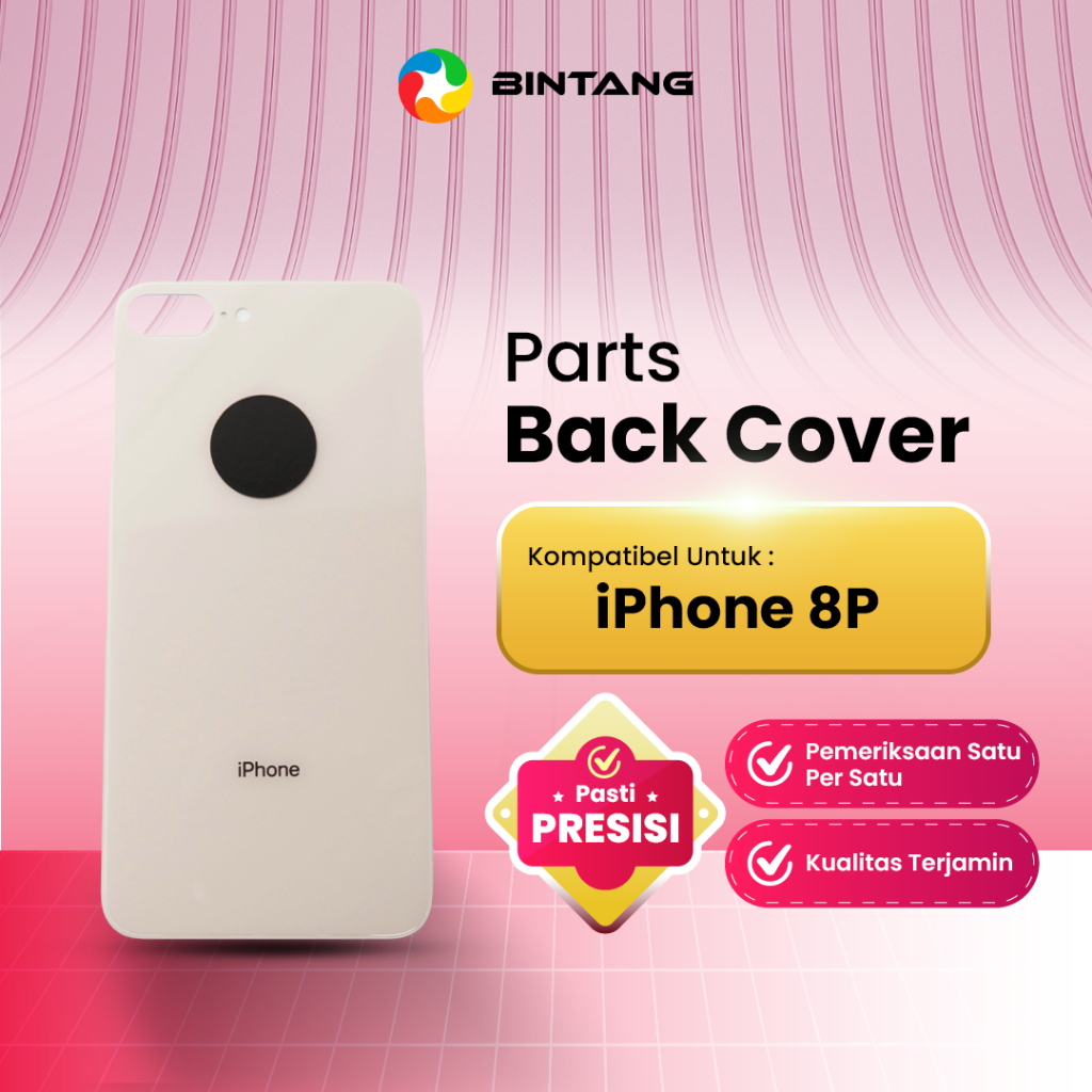BINTANG Back Cover / Back Door Penutup Belakang HP Abu-Abu For IPHONE 8P