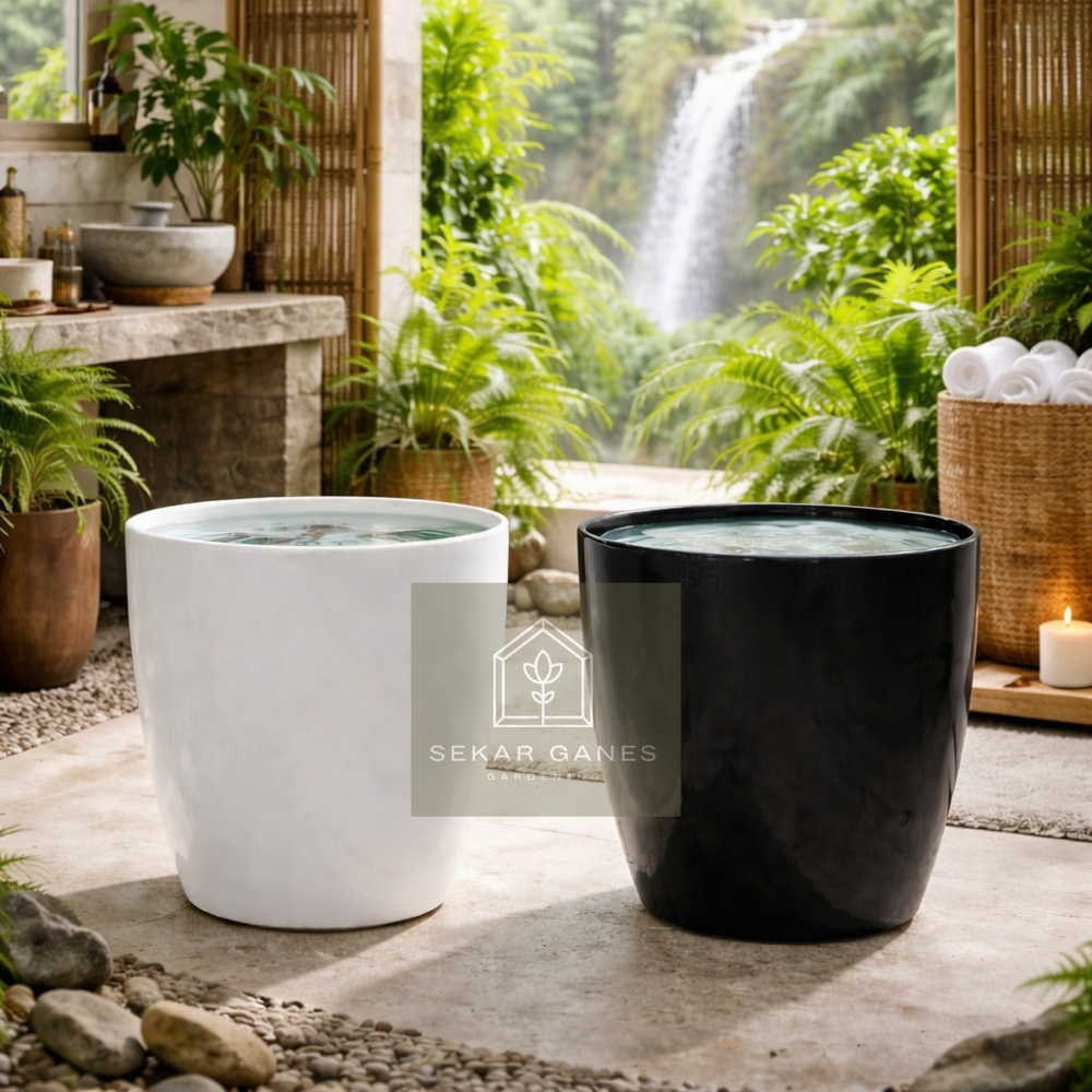 Bak Mandi Teraso Aesthetic Bak Mandi Minimalis Bak Modern Gentong Teraso Terazzo Mode Kapsul Modern