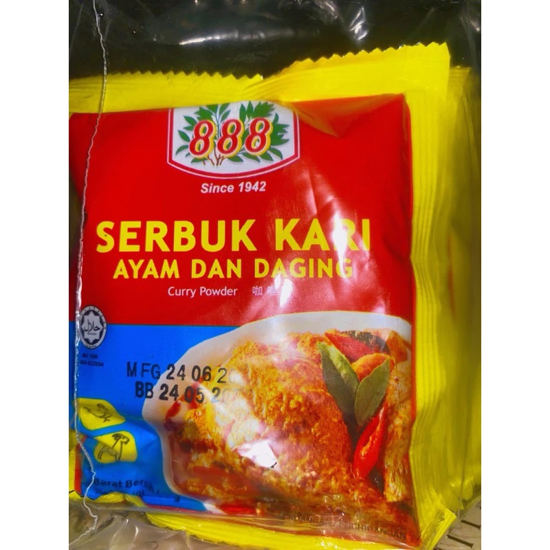 Bumbu Kari 888 malaysia kemasan baru