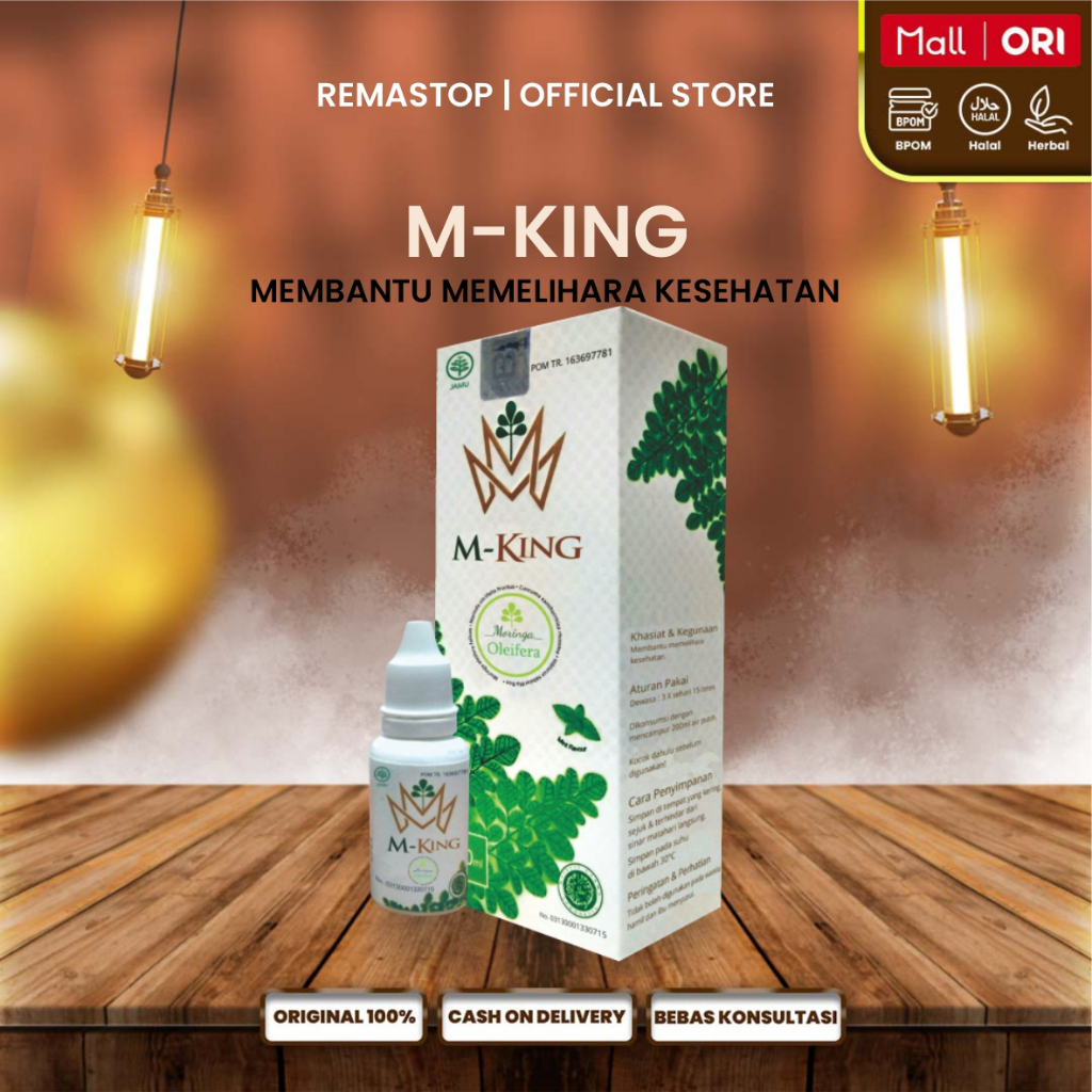 M-KING Tetes Herbal Premium – Rajanya Jamu Tetes Indonesia (Bantu Atasi Stroke, Diabetes, Kolesterol