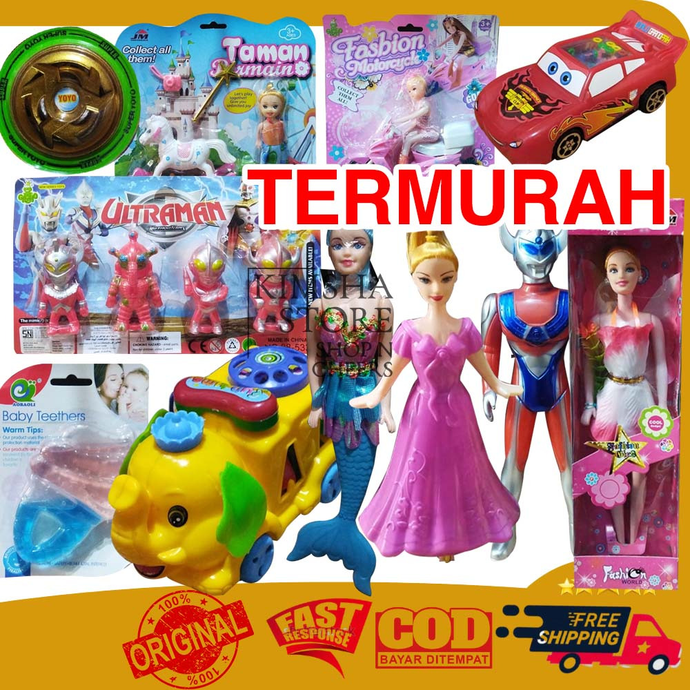Mainan Murah Meriah Boneka Yoyo Ultraman Mobil Mobilan Motor Motoran Robot Robotan Car Motorcycle Mi