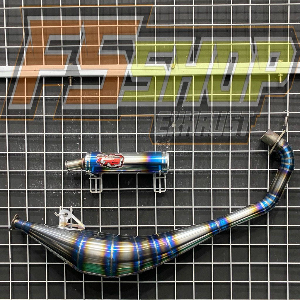 KNALPOT SATRIA HIU/LUMBA 2TAK R9 TITAN BPB