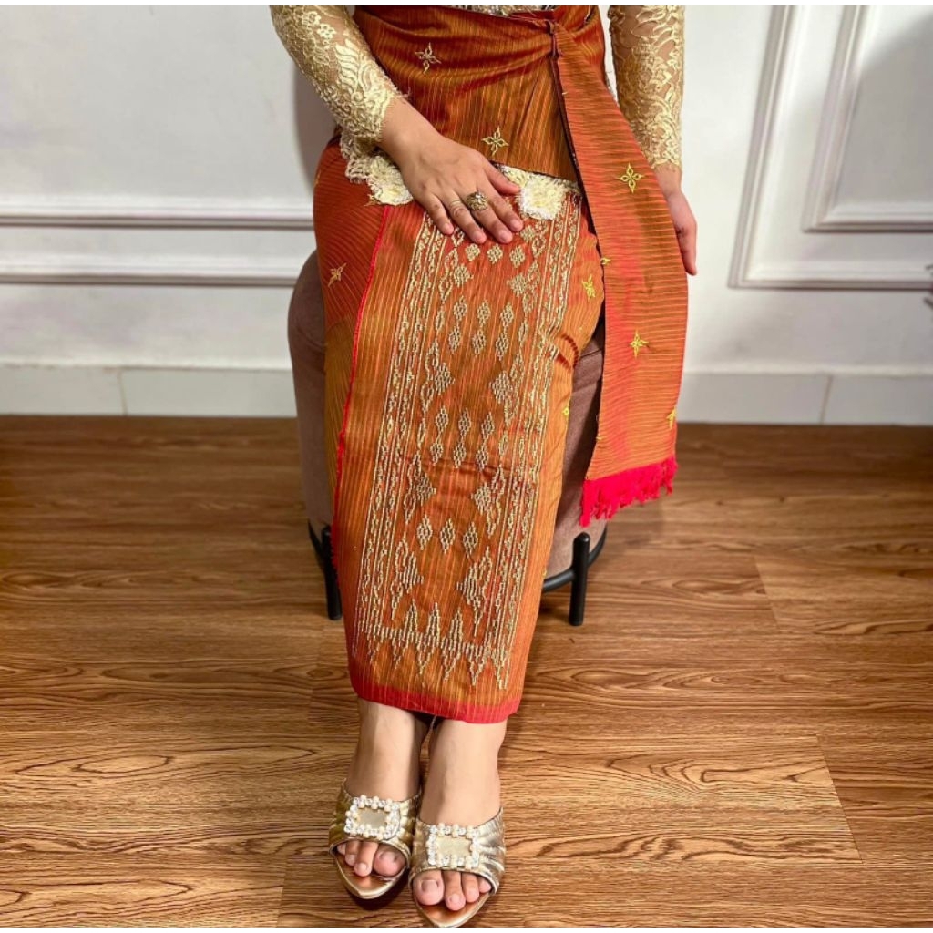 ENDEK TENUN TUMPAL ORIGINAL + SELENDANG / Kamen endek lembaran TERMURAH / kamen endek/ endek BALI / 