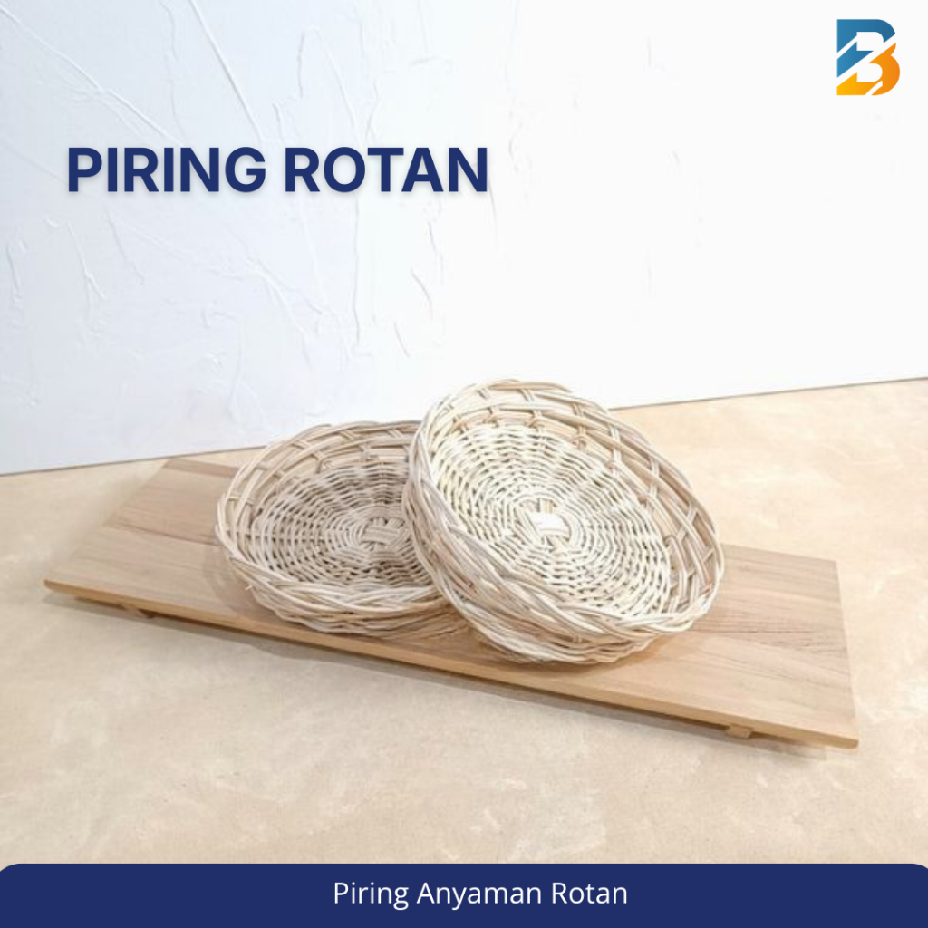 Piring anyaman Rotan / Piring Rotan Alami / Piring Anyaman Rotan Serang