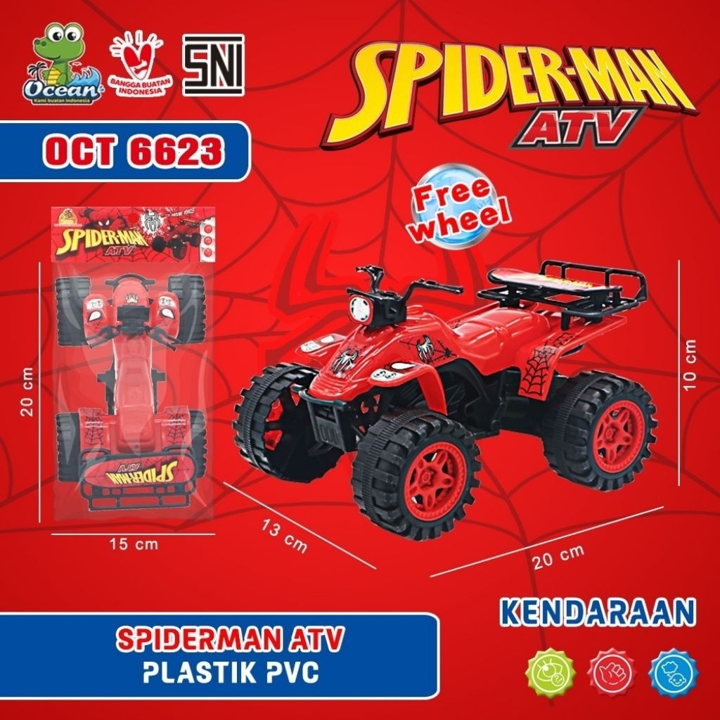 MOTOR ATV MAINAN ANAK ATV SPIDERMAN MOTOR ATV