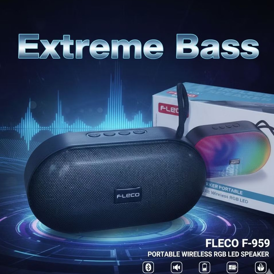 Speaker Bluetooth Portable Fleco F-959