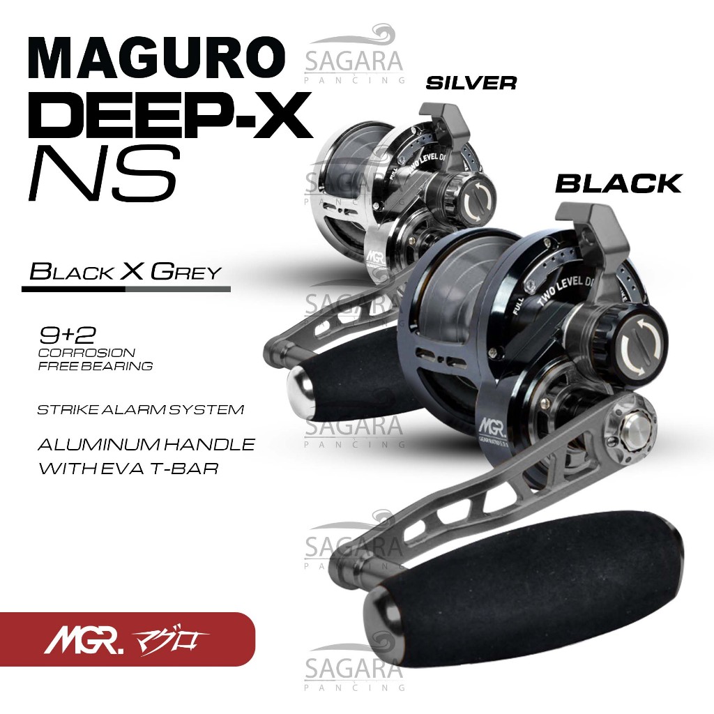 Reel Maguro Deep X NS 400 | 500 | 600 | Reel OH Level Drag | Reel Over Head