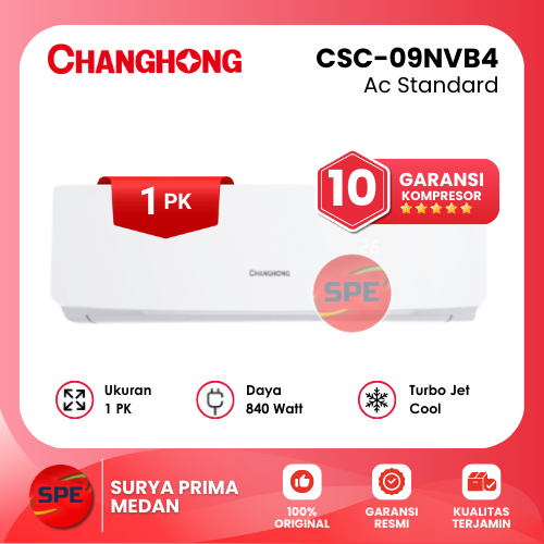 AC 1 PK CHANGHONG STANDARD CSC-09NVB4 GARANSI RESMI (MEDAN)