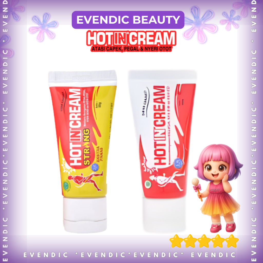 READY Hot In Cream Tube isi 60 gr putih / hijau / merah | bpom