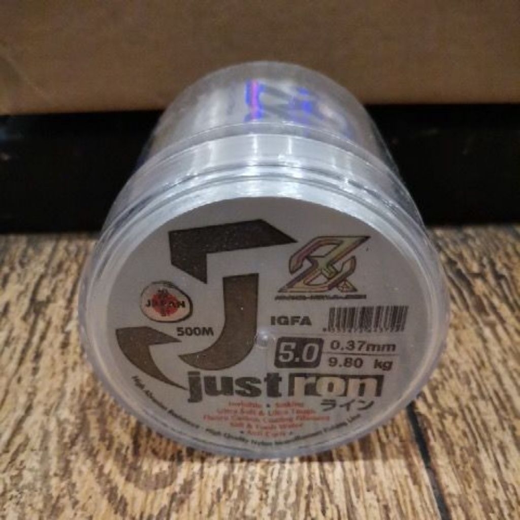 Senar Pancing AXZ Justron 500m Nylon Fluorocarbon Coated