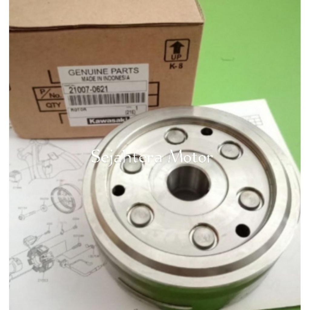 Maknit asli KAWASAKI untuk motor KLX BF 21007-0621