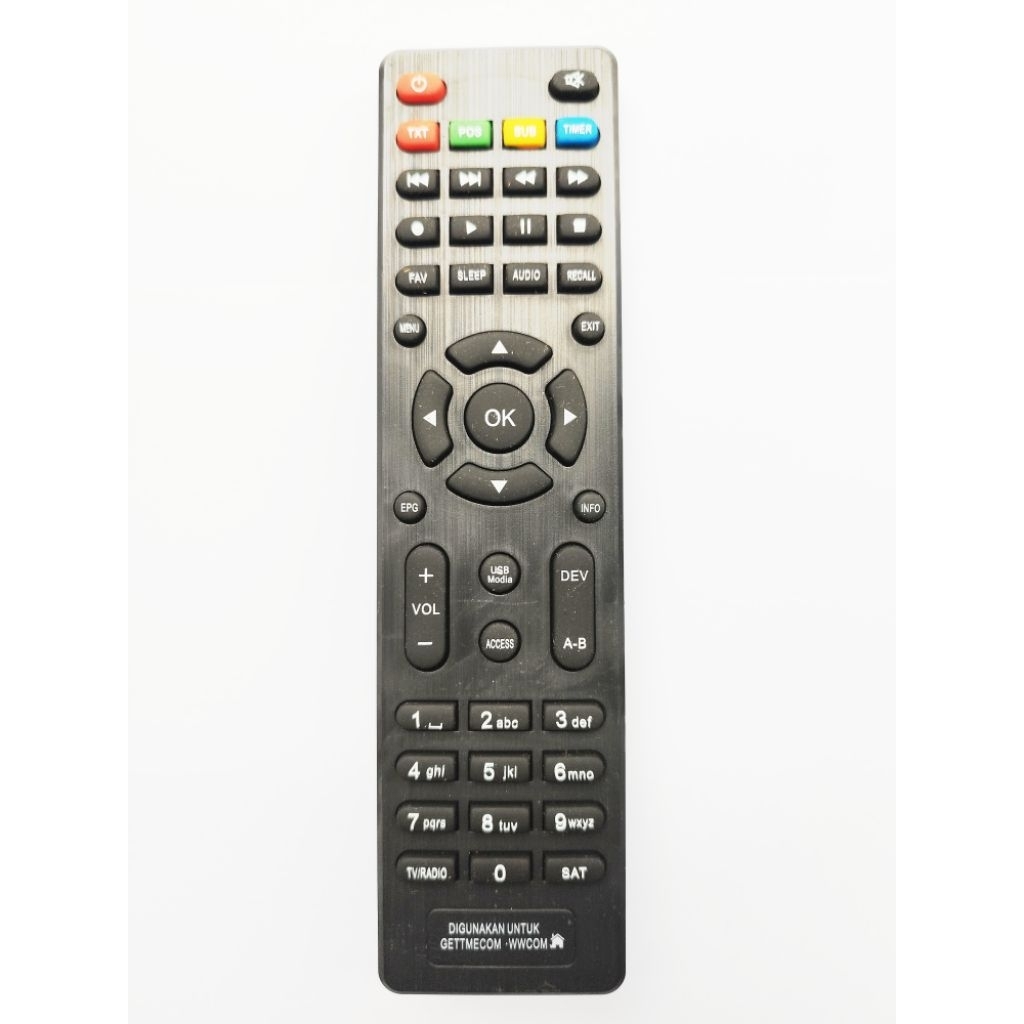 REMOTE UNTUK STB SKYBOX F1+ SET TOP BOX PARABOLA DIGITAL