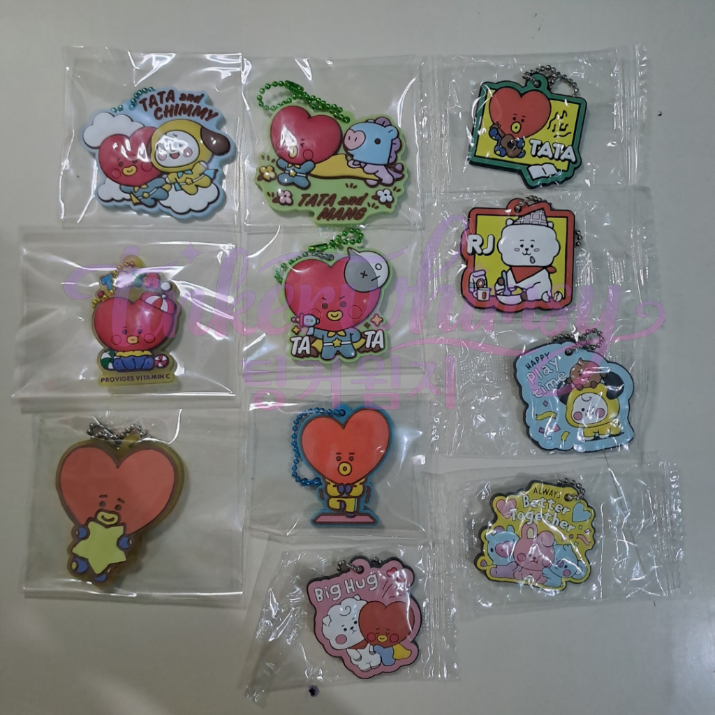 Keychain Merch BTS BT21 Official Jepang