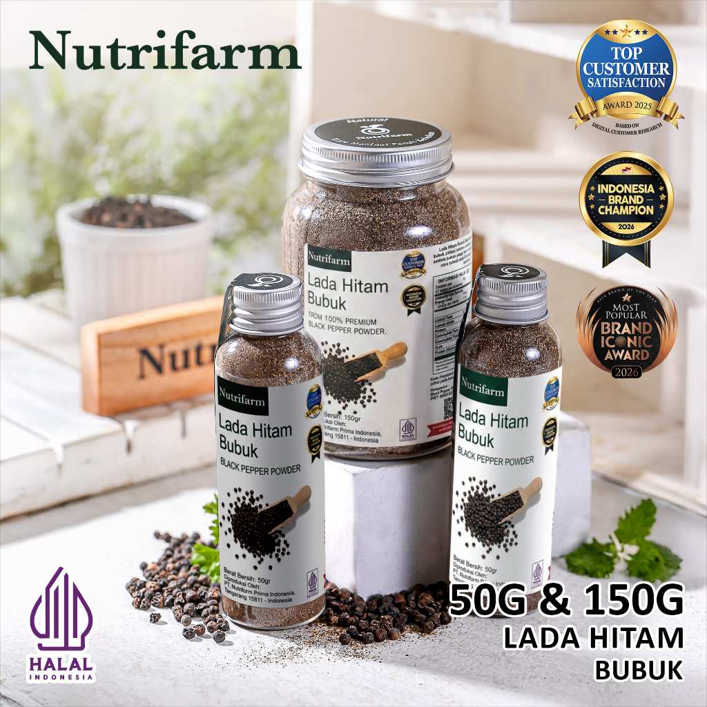 Nutrifarm Lada Hitam Bubuk 50gr 150gr