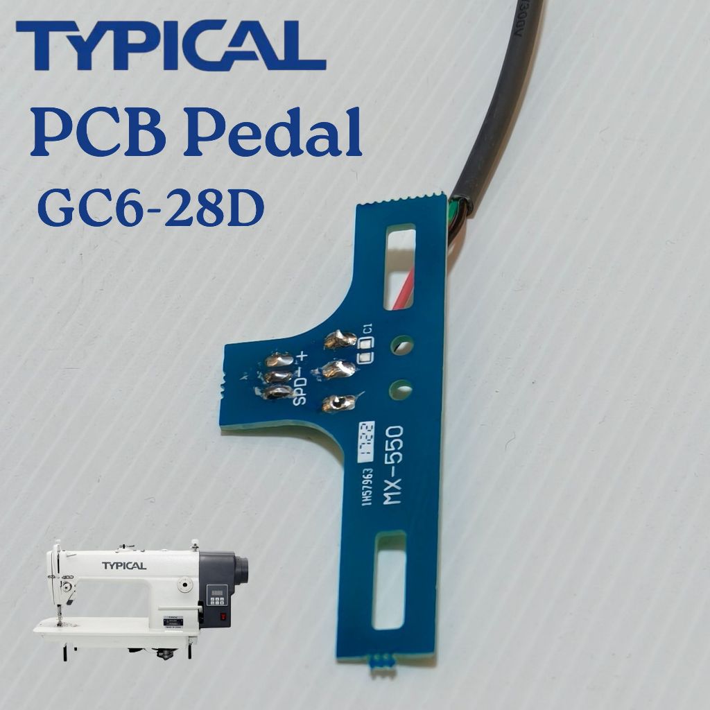 Pcb Pedal Mesin Jahit Typical Servo GC 6-28D MX-550 Original