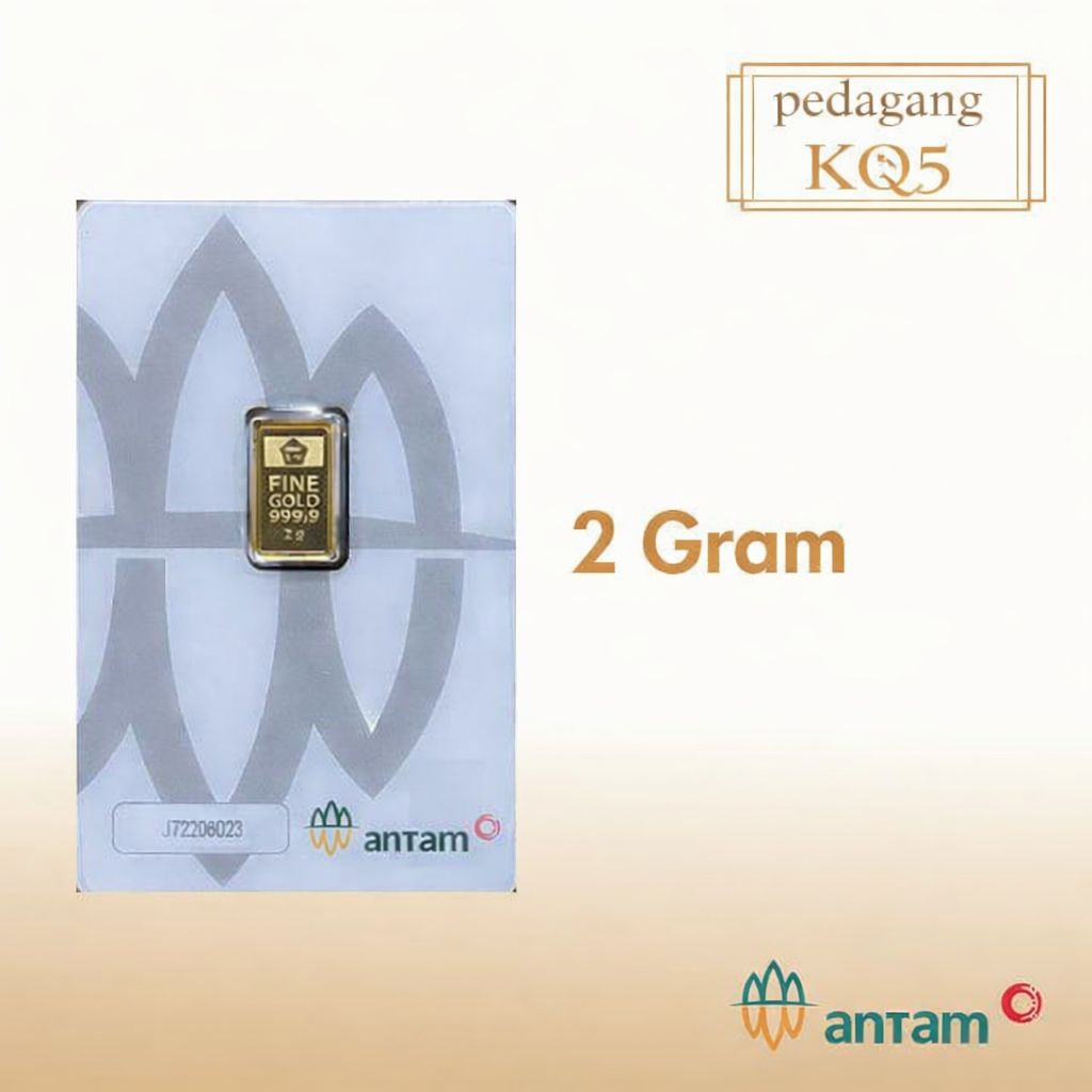 EMAS ANTAM 2GR - Kadar 99.99%, Kemasan Certicard, Keamanan Investasi