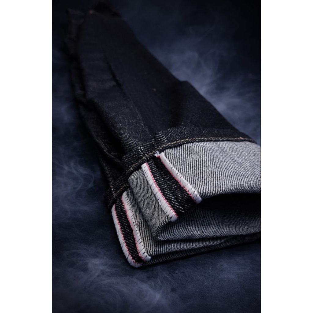 CELANA DENIM SELVEDGE 15OZ BLACK INDIGO