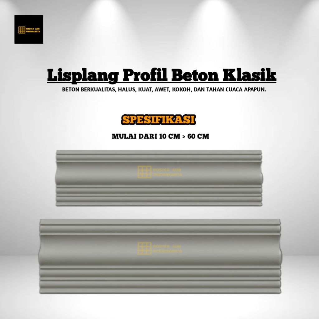 Lisplang Beton List Profil Beton Lisplang Profil Beton
