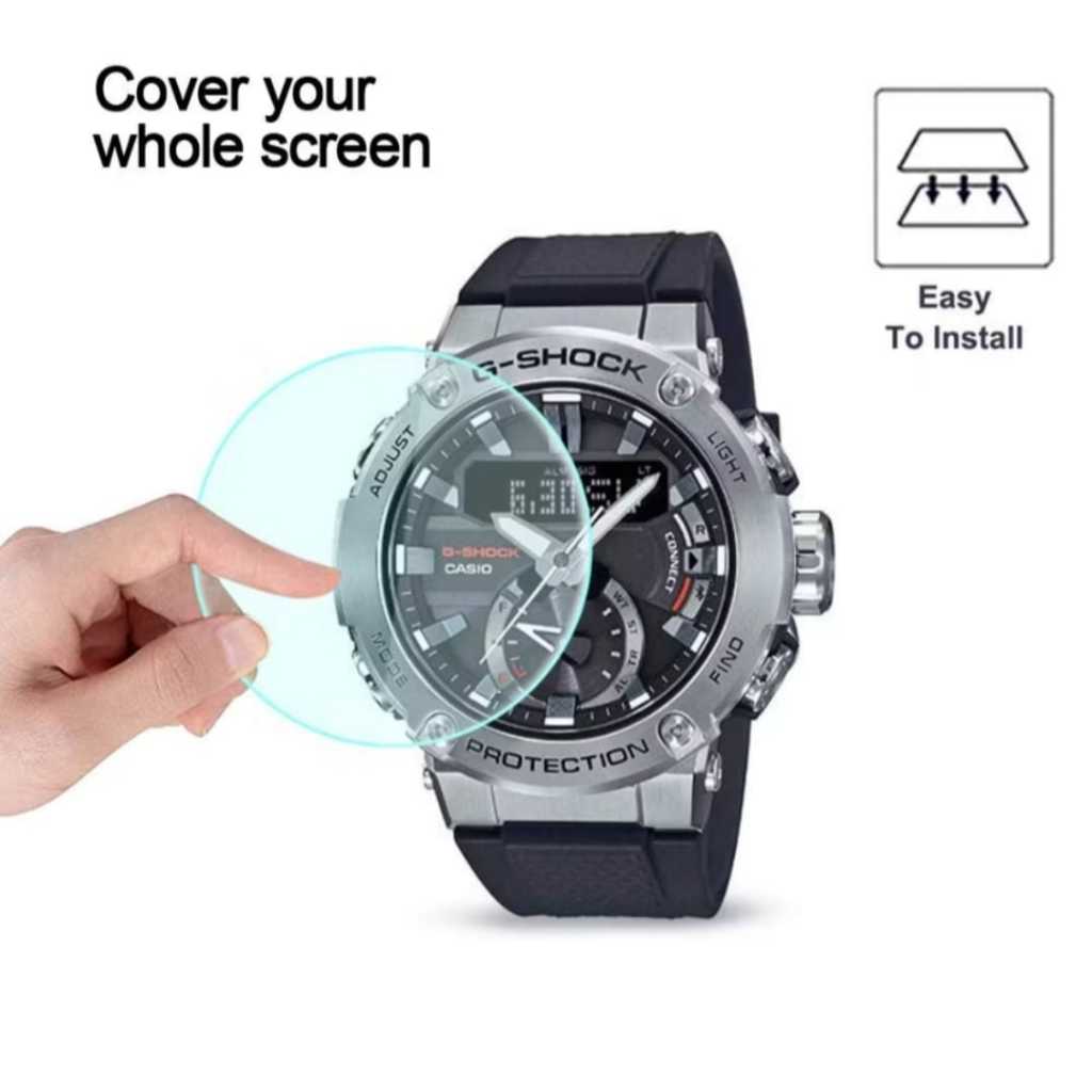 Pelindung Layar Kaca Tempered Glass Premium Anti Gores Screen Guard untuk Casio G-Shock GST B100 B20